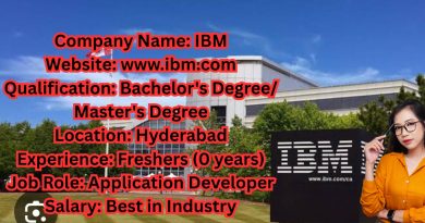 IBM Freshers Recruitment 2025 | Application Developer Role | Hyderabad|IBM