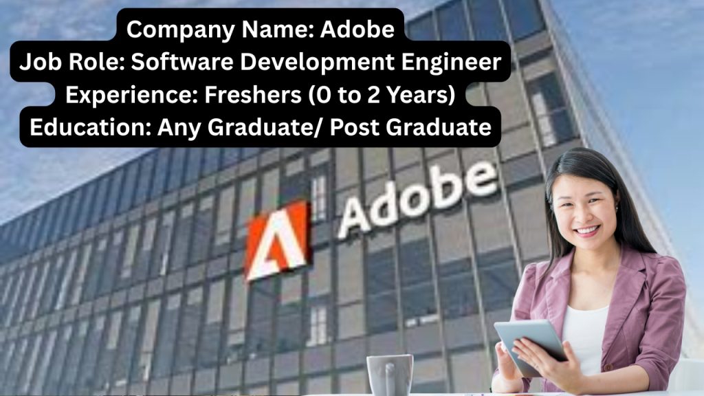 Adobe Freshers Recruitment 2025 - Required Skills/ Qualification:
- Educational qualification for this job is Any Graduate/ Post Graduate
- The candidate should be well versed in advanced c++ (c++17)
- Good to have knowledge in template meta programming
- Testing infrastructure development
- The unit test failures can happen in any platform like Linux, windows, Mac ,IOS,WASM and Android, so the candidate should be able to do adapt to the various platforms
- The candidate should work towards improving the Unit Test code coverage for the existing code base and also plan for the upcoming features to maintain a healthy state
- The candidate should come up with tools to automate the monitoring the heath status of the Unit tests
- The candidate should take ownership of the existing testing infrastructure and its maintenance including monitoring the unit test failures in CI across the ecosystem
- The virtue of patience and eagerness to delve in to the several features of Photoshop and being able to come up with positive and negative test scenarios, would be deeply appreciated
