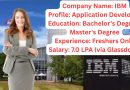 IBM Freshers Recruitment 2025 || Hyderabad || Application Developer Role ||