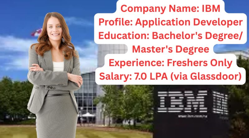 IBM Freshers Recruitment 2025 || Hyderabad || Application Developer Role ||