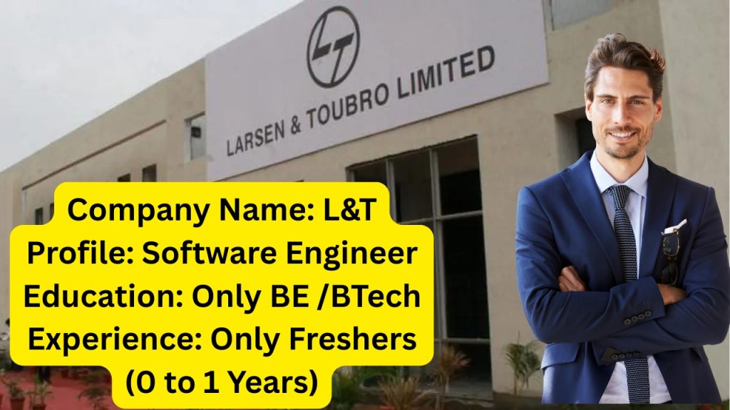 Company Name: L&T (Larsen & Toubro)
Website: www.larsentoubro.com
Qualification: B.E /B.Tech
Location: Talegaon (Pune)
Experience: Freshers (0 to 1 Years)
Job Role: Software Engineer
Salary: Not disclosed by HR