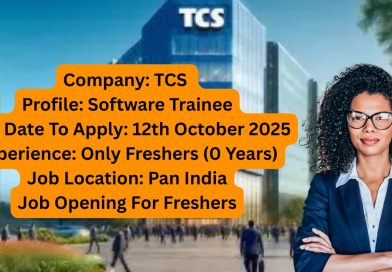 TCS Freshers Recruitment 2025 || Pan India || Software Trainee