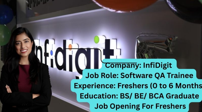 InfiDigit Freshers Recruitment 2025 || Mumbai || Software QA Trainee ||