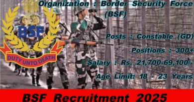 New Jobs Recruitment 2025 || BSF || Apply Online || 391 Posts